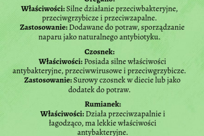 Naturalne roślinne antybiotyki