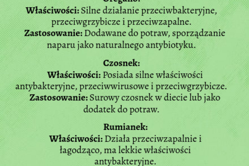 Naturalne roślinne antybiotyki