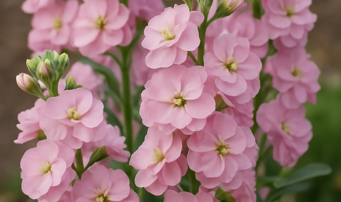 🌺 Lewkonia letnia (Matthiola incana) – pachnąca klasyka wiosennych ogrodów