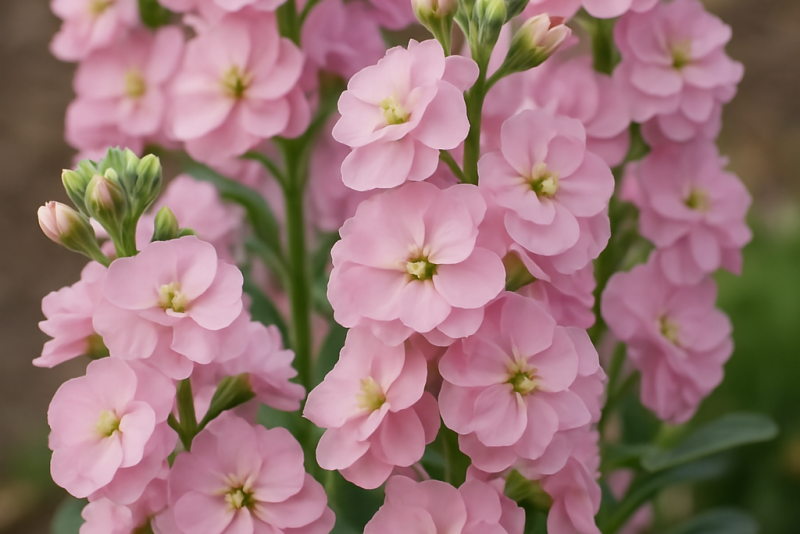 🌺 Lewkonia letnia (Matthiola incana) – pachnąca klasyka wiosennych ogrodów
