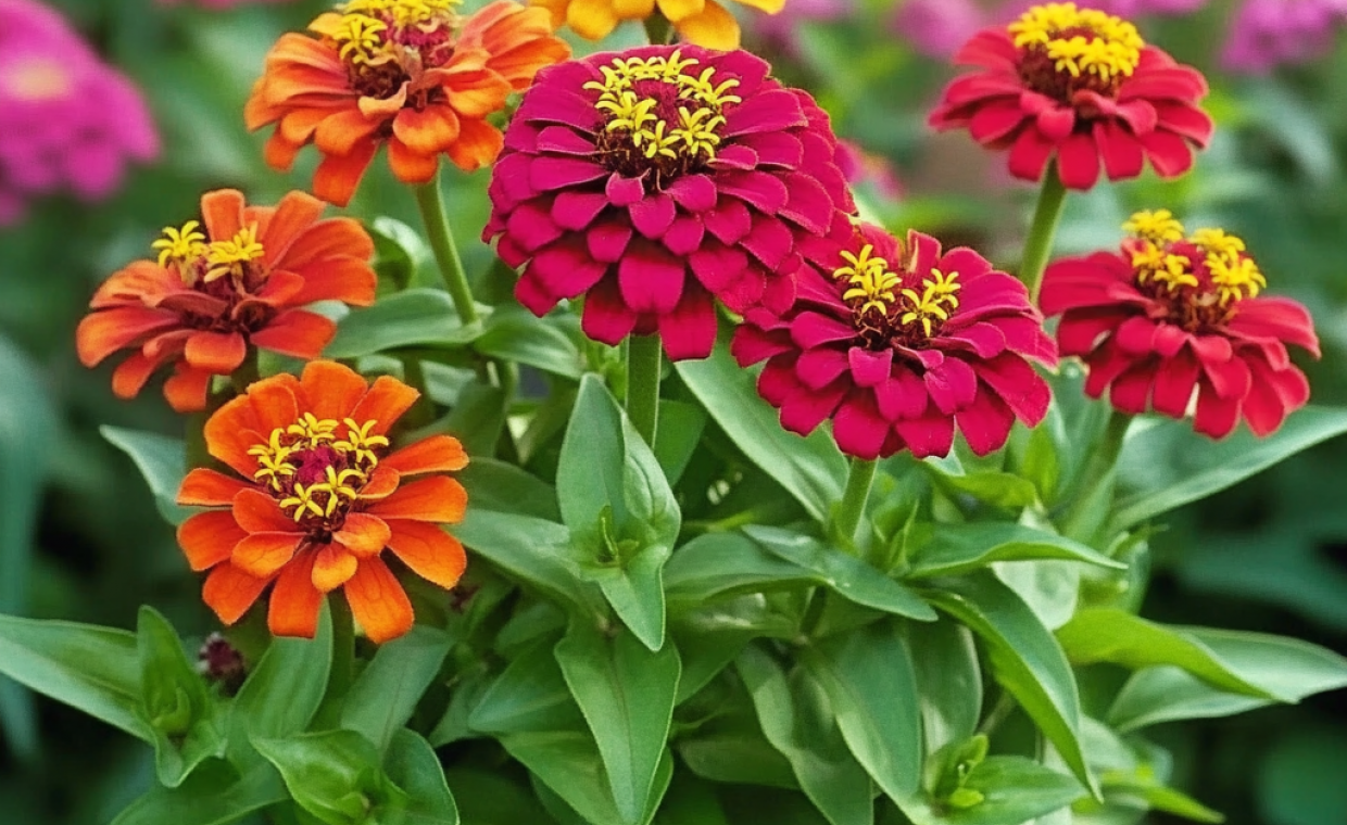 🌸 Zinnia elegans – Cynia wytworna: Królowa letnich rabat