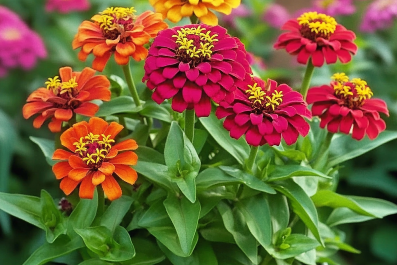 🌸 Zinnia elegans – Cynia wytworna: Królowa letnich rabat