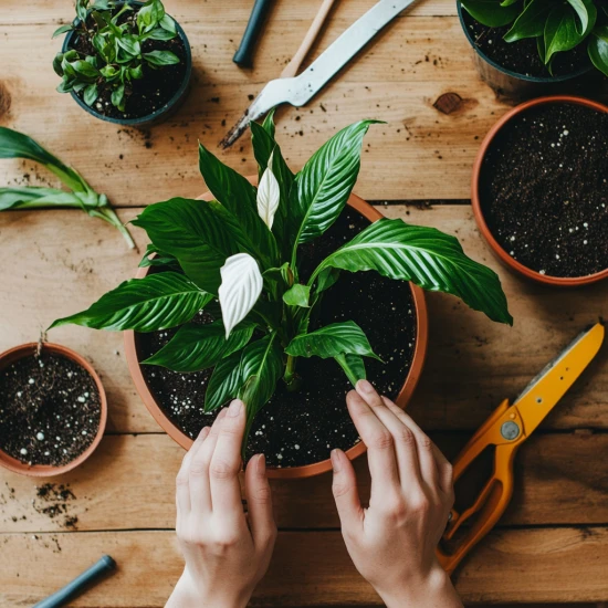 🌿 Kwiaty doniczkowe – Jak rozmnażać rośliny przez podział?