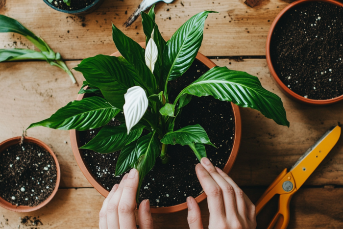 🌿 Kwiaty doniczkowe – Jak rozmnażać rośliny przez podział?