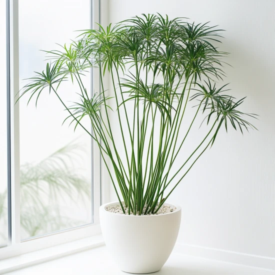 🌿 Papirus (cyperus, cibora) – odpowiednia pielęgnacja krok po kroku
