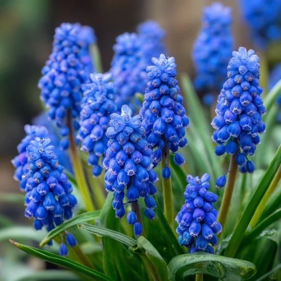 💙 Szafirek armeński (Muscari armeniacum): Idealna roślina na wiosenne rabaty