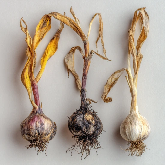 Najczęstsze problemy z czosnkiem – żółknięcie, gnicie, mała główka 🧄⚠️