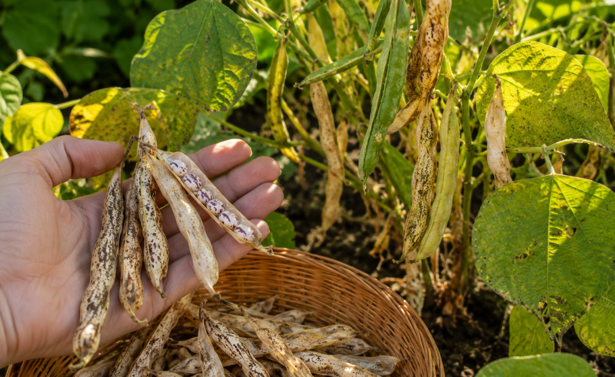 🌱 Jak zebrać własne nasiona fasolki szparagowej?