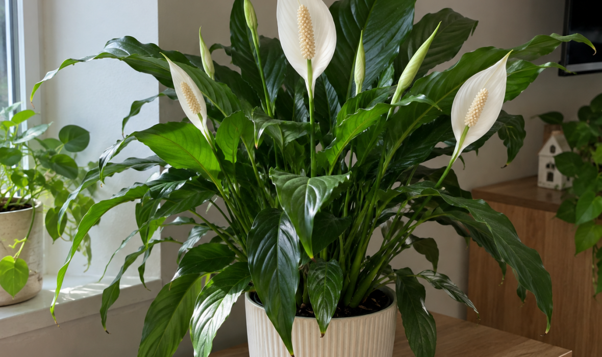 Skrzydłokwiat (Spathiphyllum) – pielęgnacja i ciekawostki na jego temat 🌿🤍
