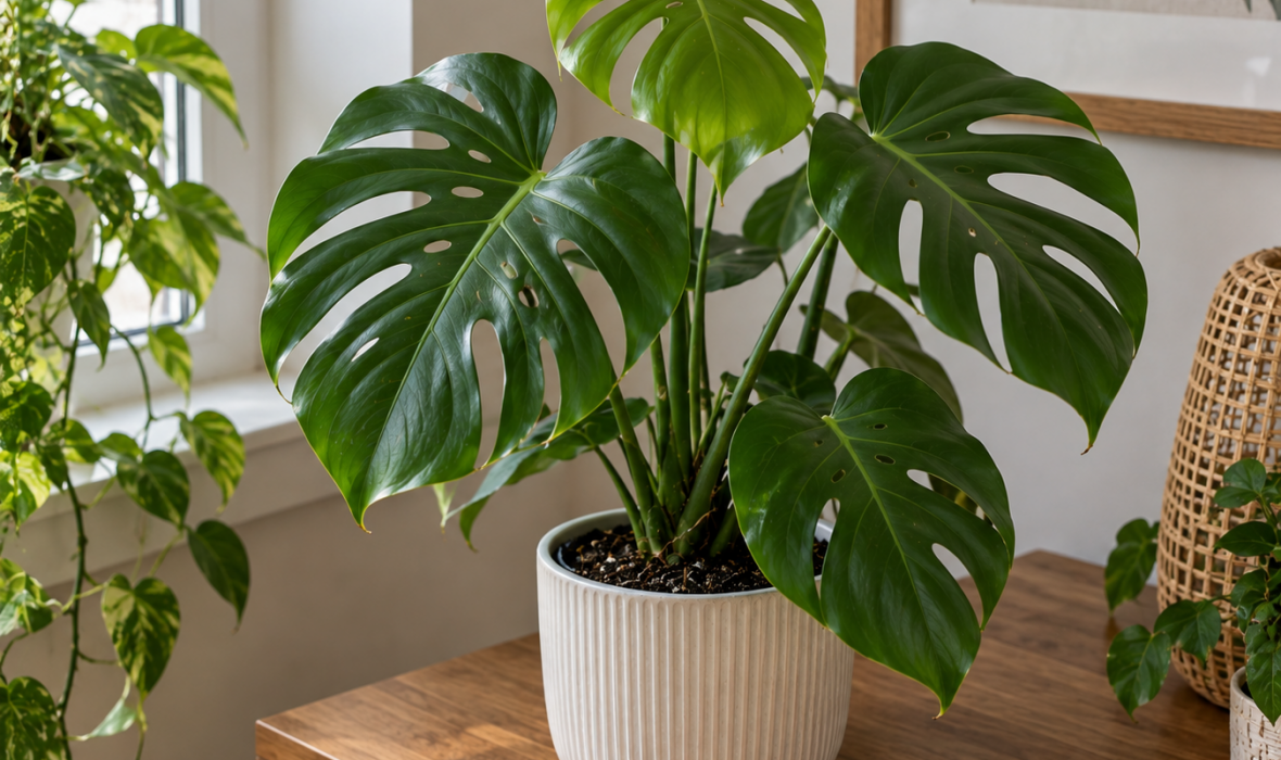 Monstera dziurawa (Monstera deliciosa) – pielęgnacja i ciekawostki na jej temat! 🌿🖤