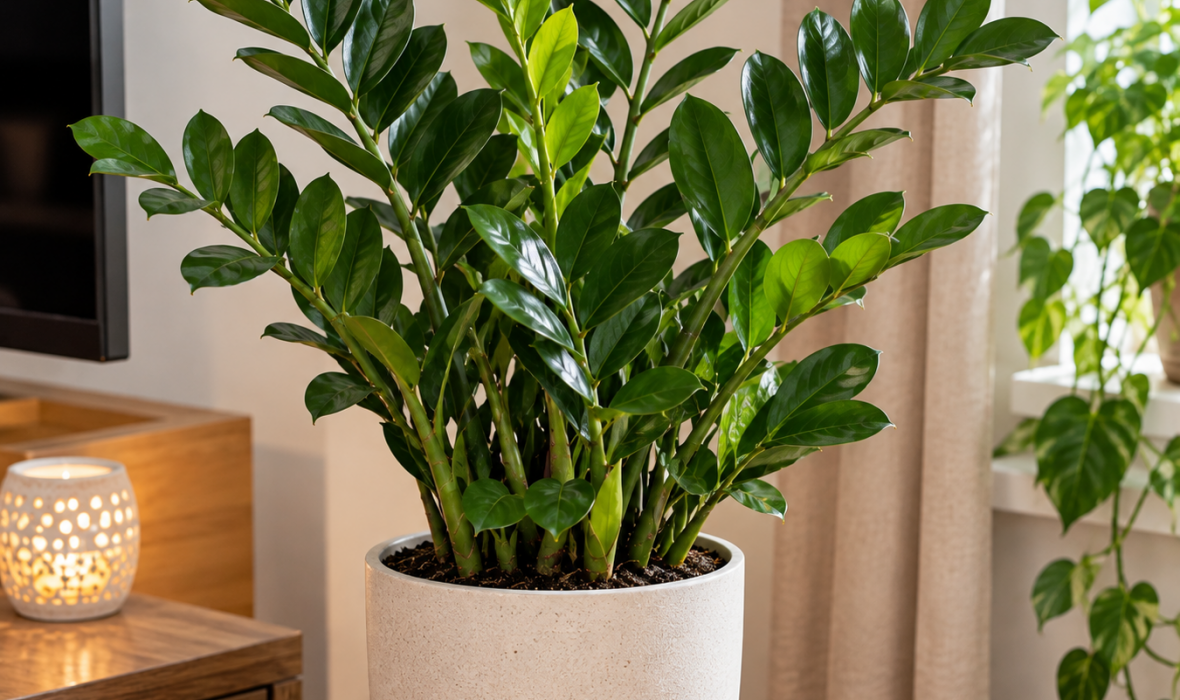Zamiokulkas zamiolistny (Zamioculcas zamiifolia) – odporny i elegancki sukulent