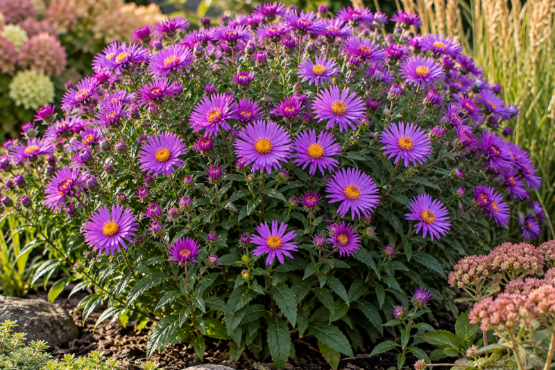 Aster nowoangielski 'Purple Dome' – uprawa i pielęgnacja
