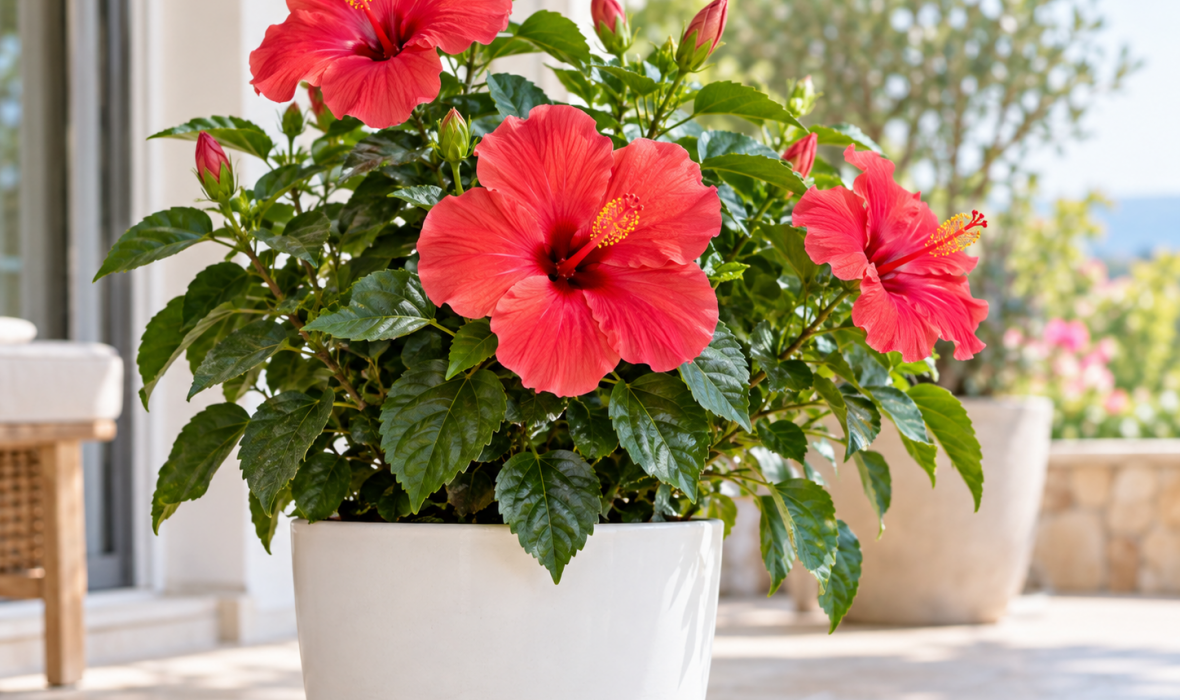 Hibiskus doniczkowy, czyli róża chińska – uprawa i pielęgnacja