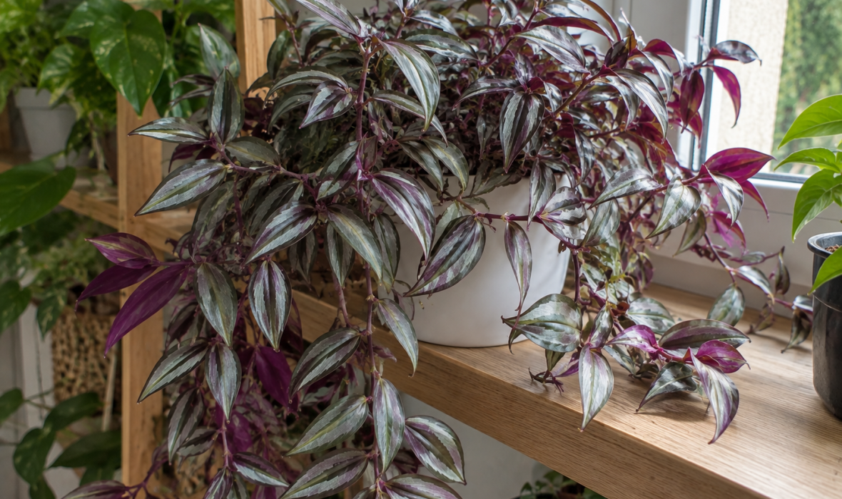 Trzykrotka pasiasta (Tradescantia zebrina) – odpowiednia pielęgnacja!