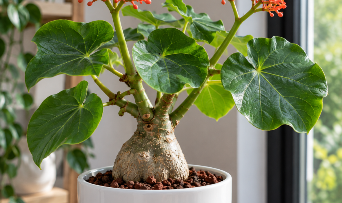 Jatrofa podagriowata (Jatropha podagrica) – uprawa i pielęgnacja