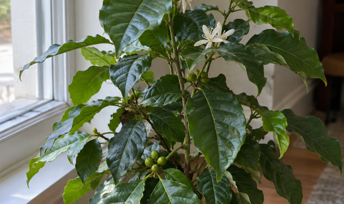 Kawowiec arabski (Coffea arabica) – uprawa w doniczce